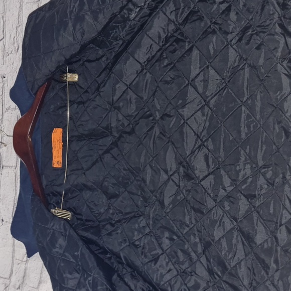 Vtg. Durable Press Lined Worker Jacket Navy Blue - Picture 5 of 5